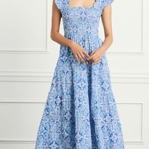 Hill House Ellie Nap Dress XS Blue Mosaic